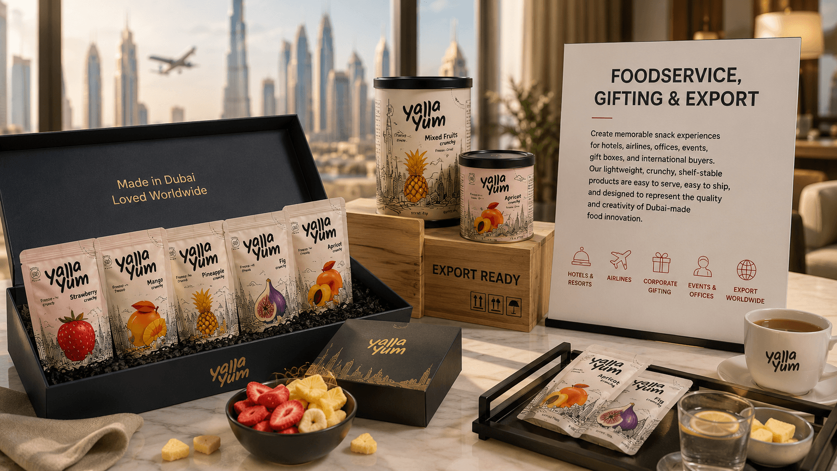 YallaYum freeze-dried fruit product range