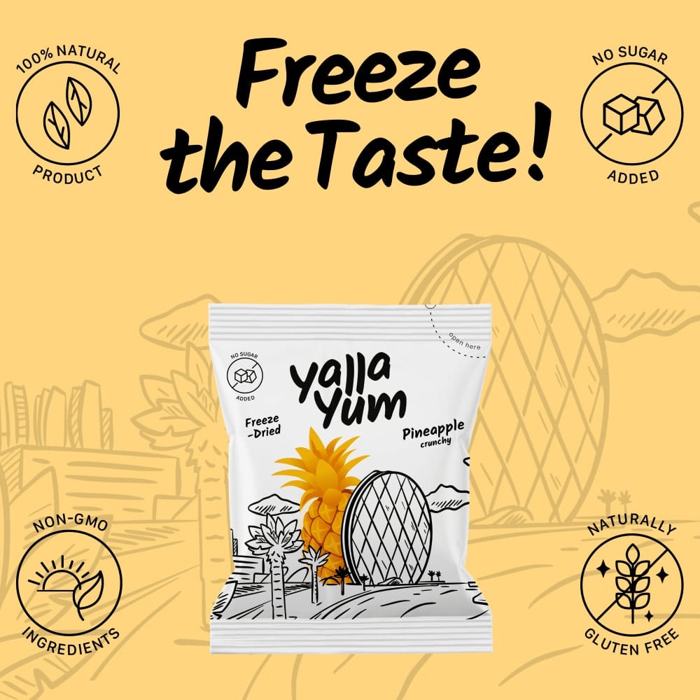 Freeze-Dried Pineapple - 7 Packs