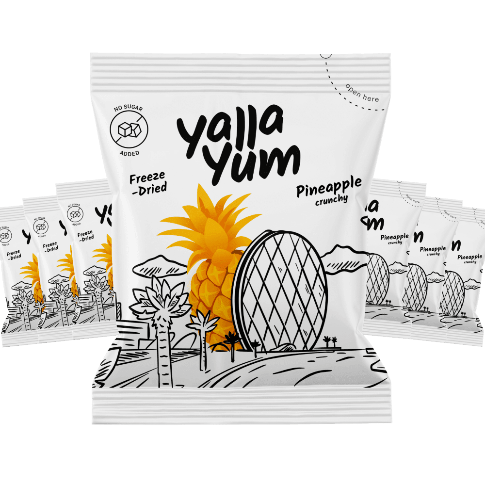 Freeze-Dried Pineapple - 7 Packs
