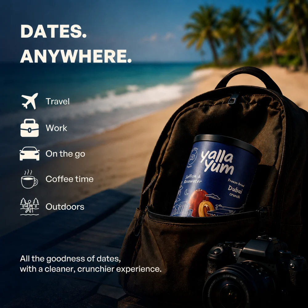 Dubai Crunch Dates – Saffron & Rosewater