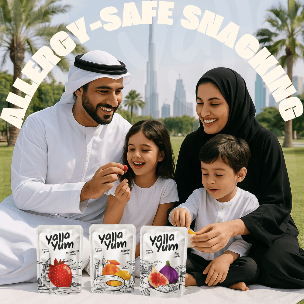 سناكات مناسبة للحساسية: خيارات آمنة لعائلات الإمارات