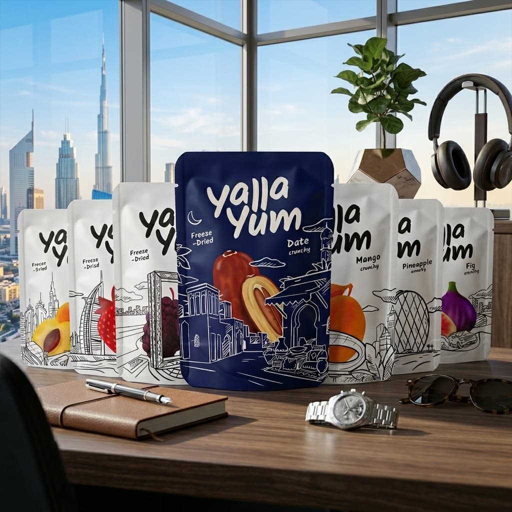 YallaYum freeze-dried snacks for business partnerships in Dubai