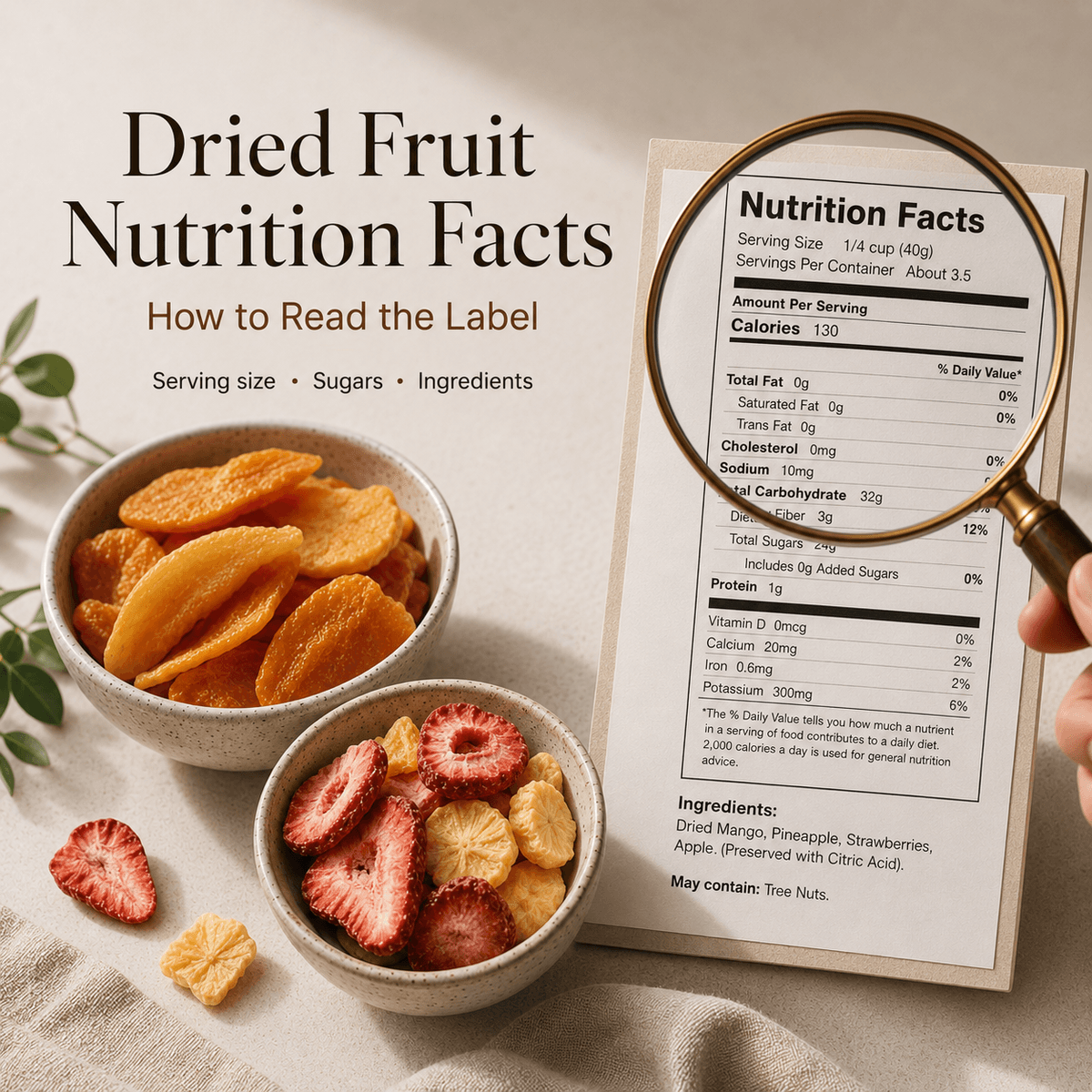 Dried Fruit Nutrition Facts: How to Read the Label